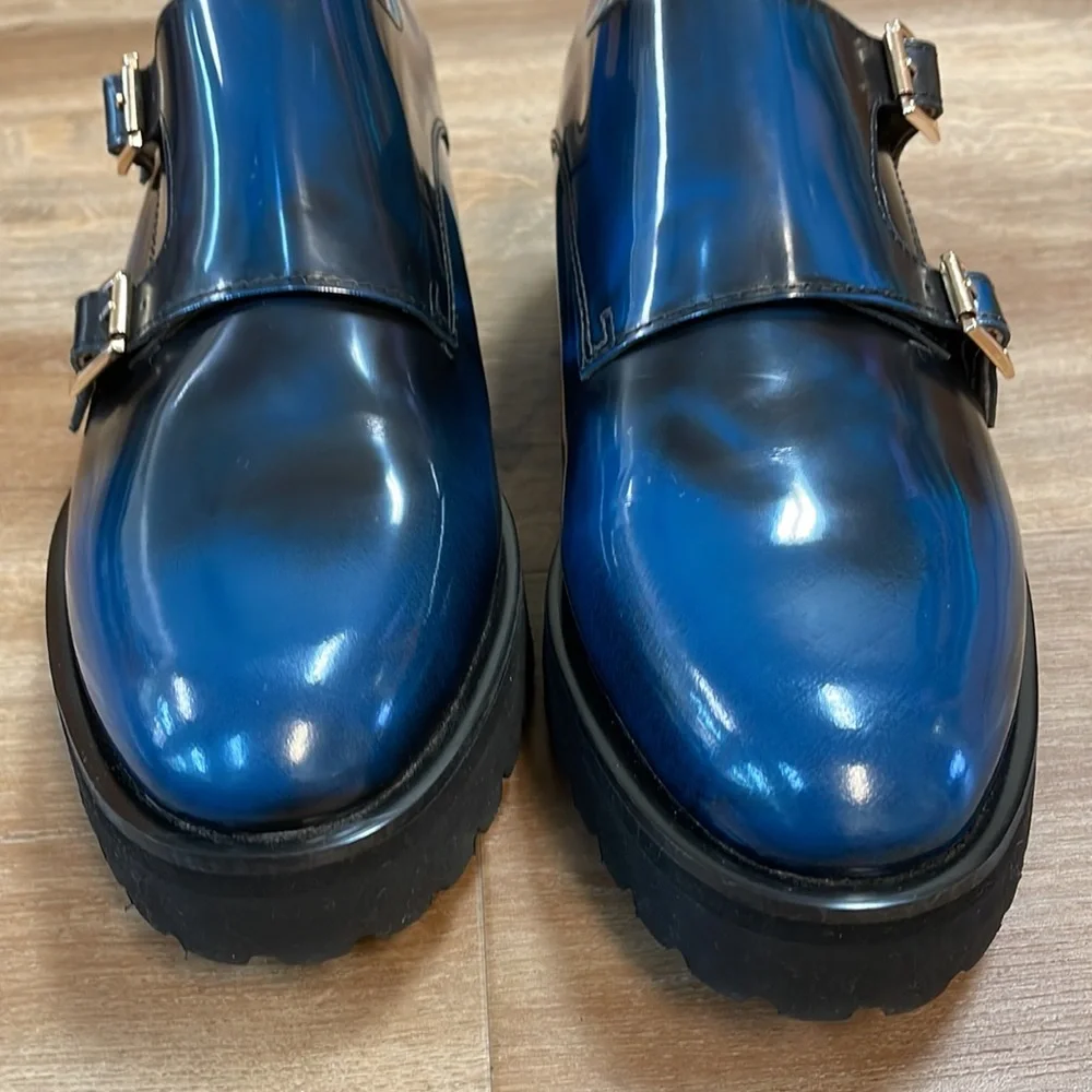 New Women's All Black Lug Monk Flats!!🔥🔥🔥 - Picture 10 of 13